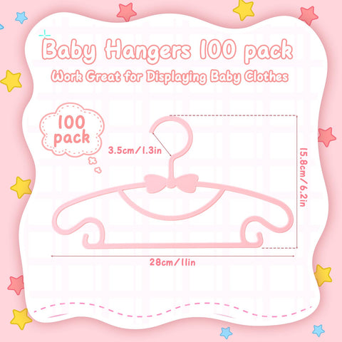 Ovveroche pink baby hanger highlighting ultra-thin profile for space-saving