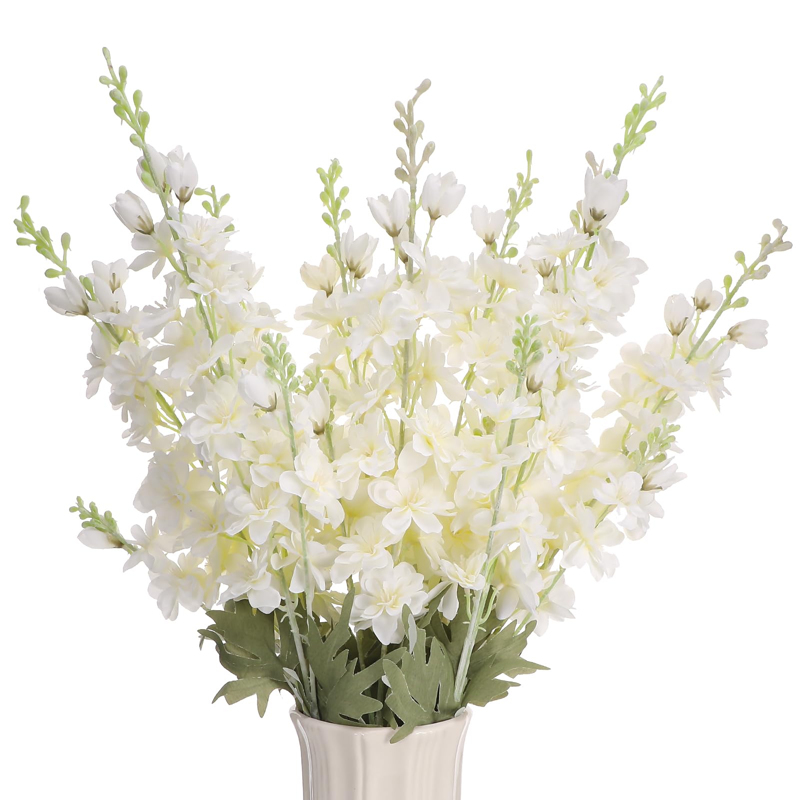Ovveroche Delphinium artificial flowers in light blue for elegant centerpieces and lasting decor.