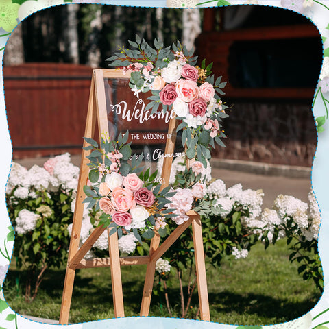 Ovveroche flower swag for sweetheart tables and backdrops