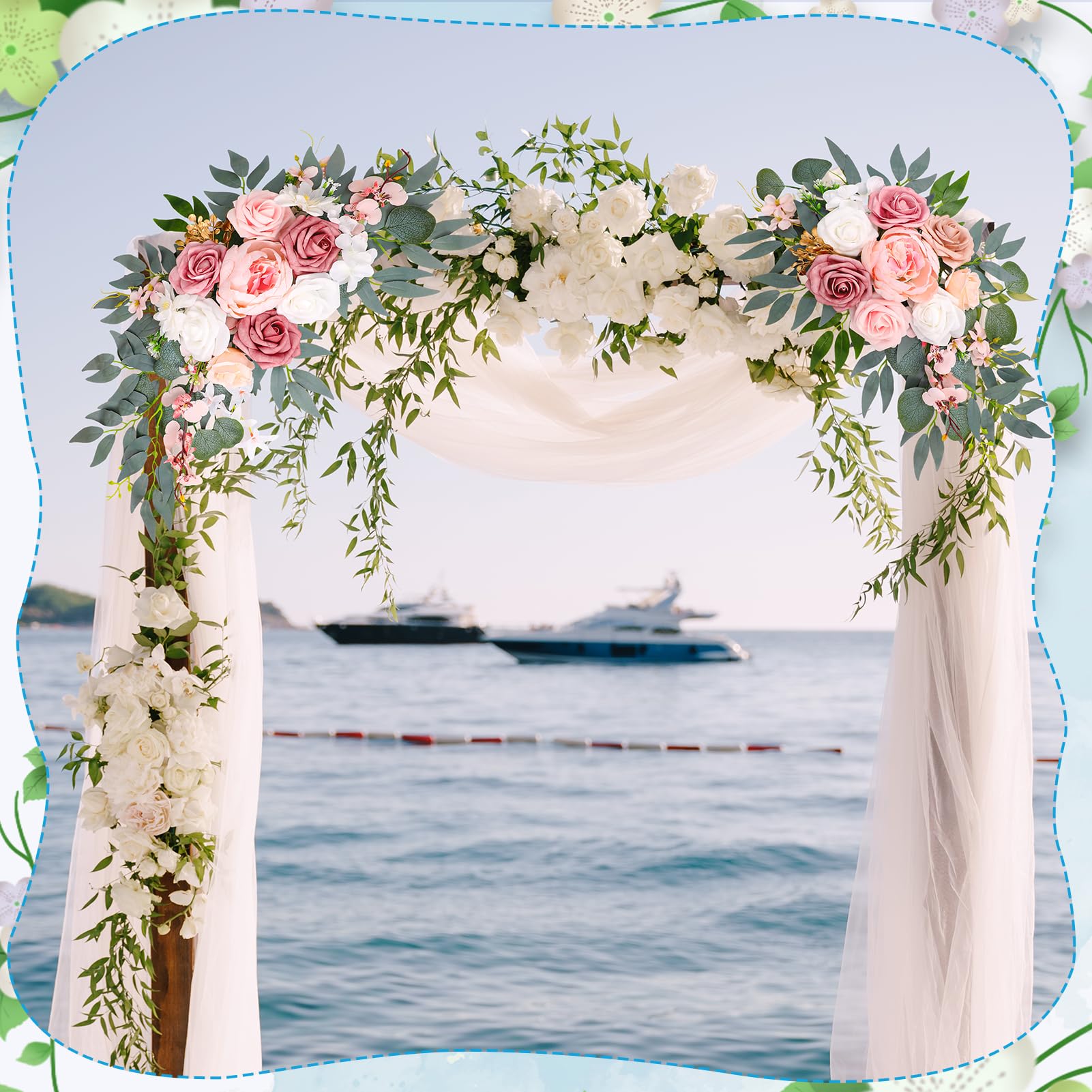 Ovveroche silk flowers stay vibrant for outdoor ceremonies