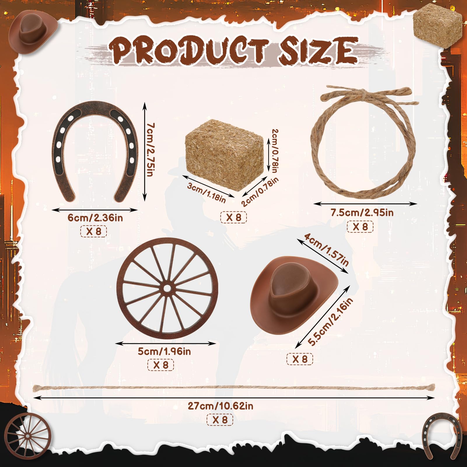 Ovveroche wooden wagon wheels provide authentic western accents for events