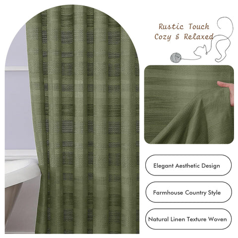 OVZME Sage Green Curtain is machine washable for easy care
