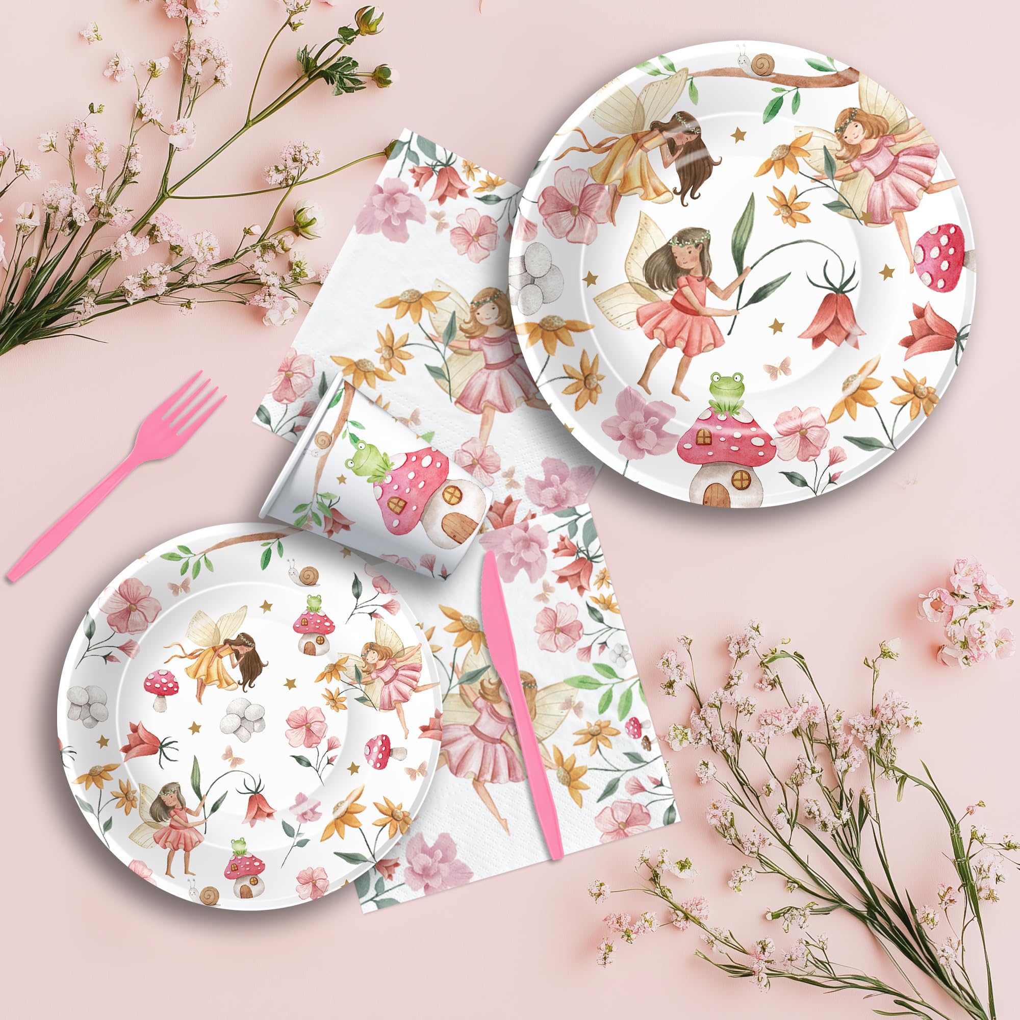 Owelleny fairy dessert plates for sweet treats and party snapshots.