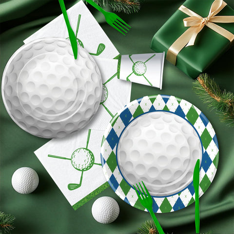 Owelleny 7 inch golf dessert plates perfect for treats