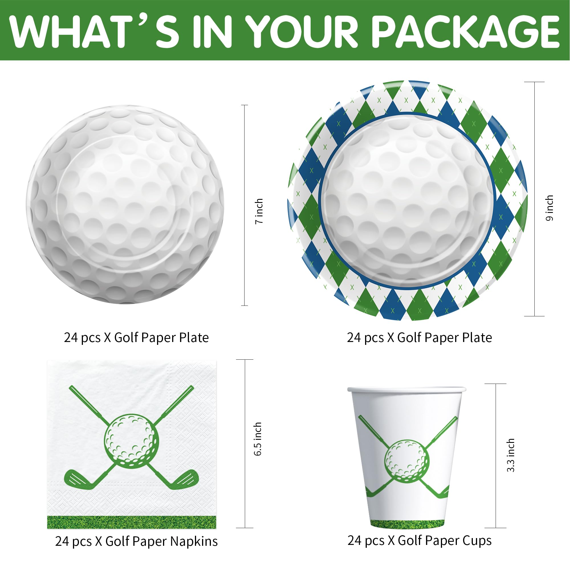 Owelleny golf tablecloth provides a clean festive surface