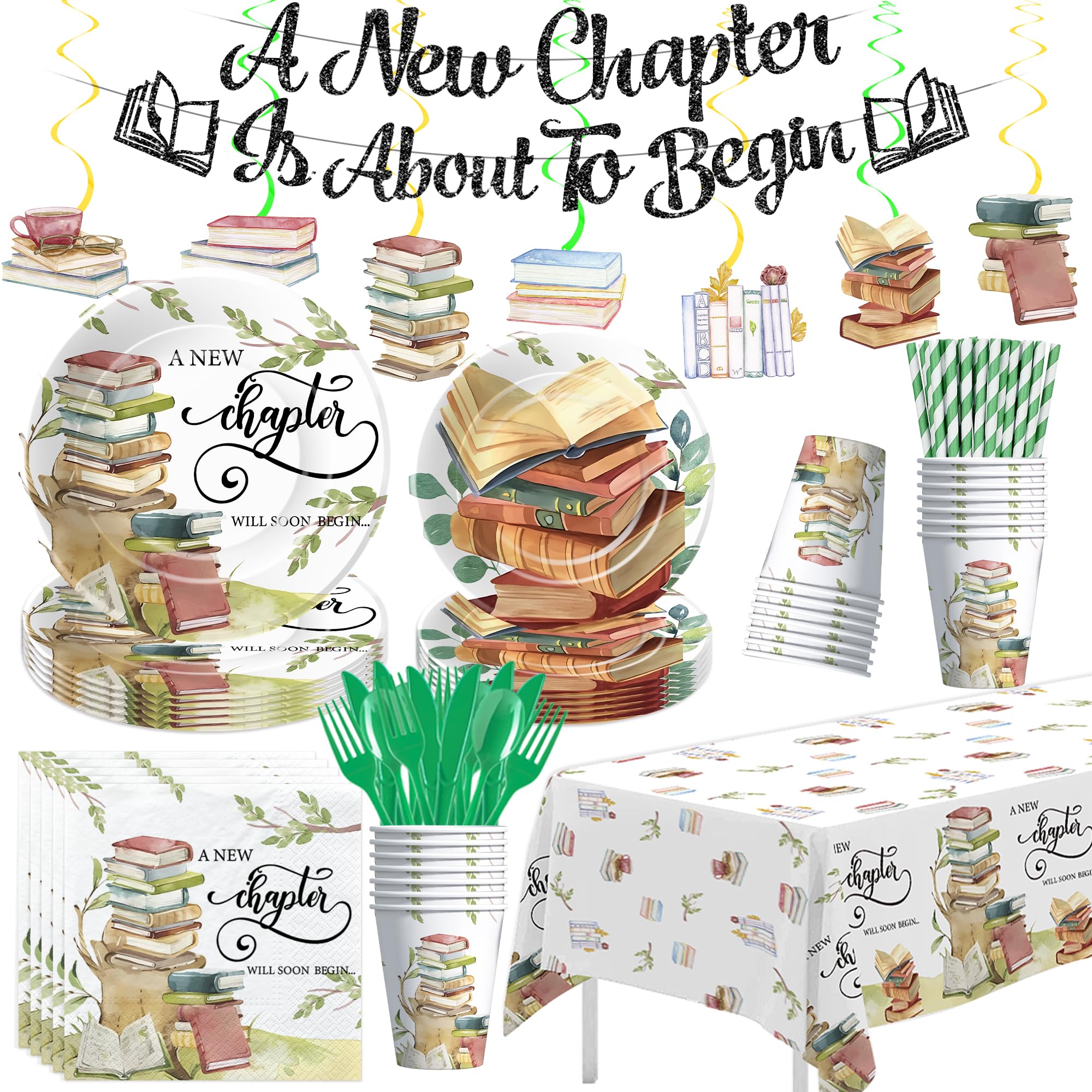 Owelleny storybook dinner plates for baby showers with literary charm.