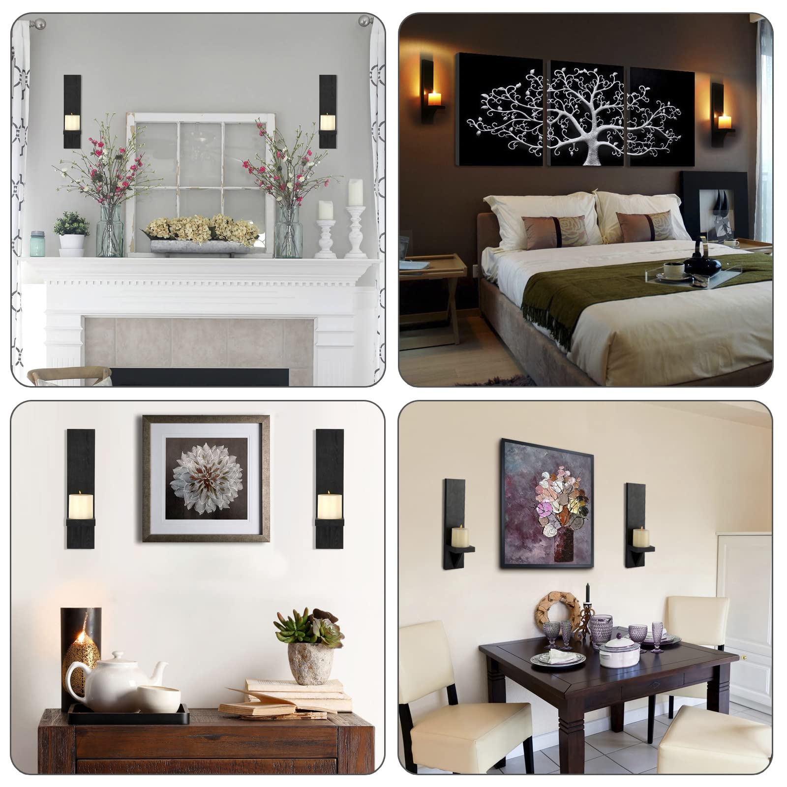 Indoor-outdoor ready wall sconce with durable hardwood build.