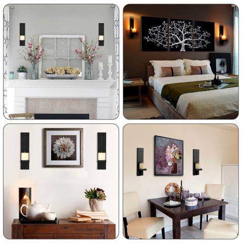 Indoor-outdoor ready wall sconce with durable hardwood build.