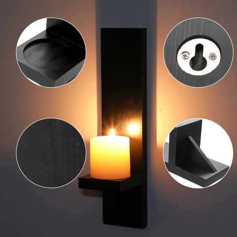 Multifunctional candle tray wall decor suitable for small plants.