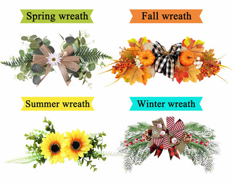 OWUH winter wreath front door image brings festive, warm holiday vibe.