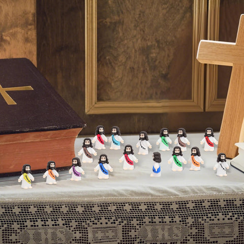 Owurha Jesus Love You brown mini figurine fits rustic shelves and gifts