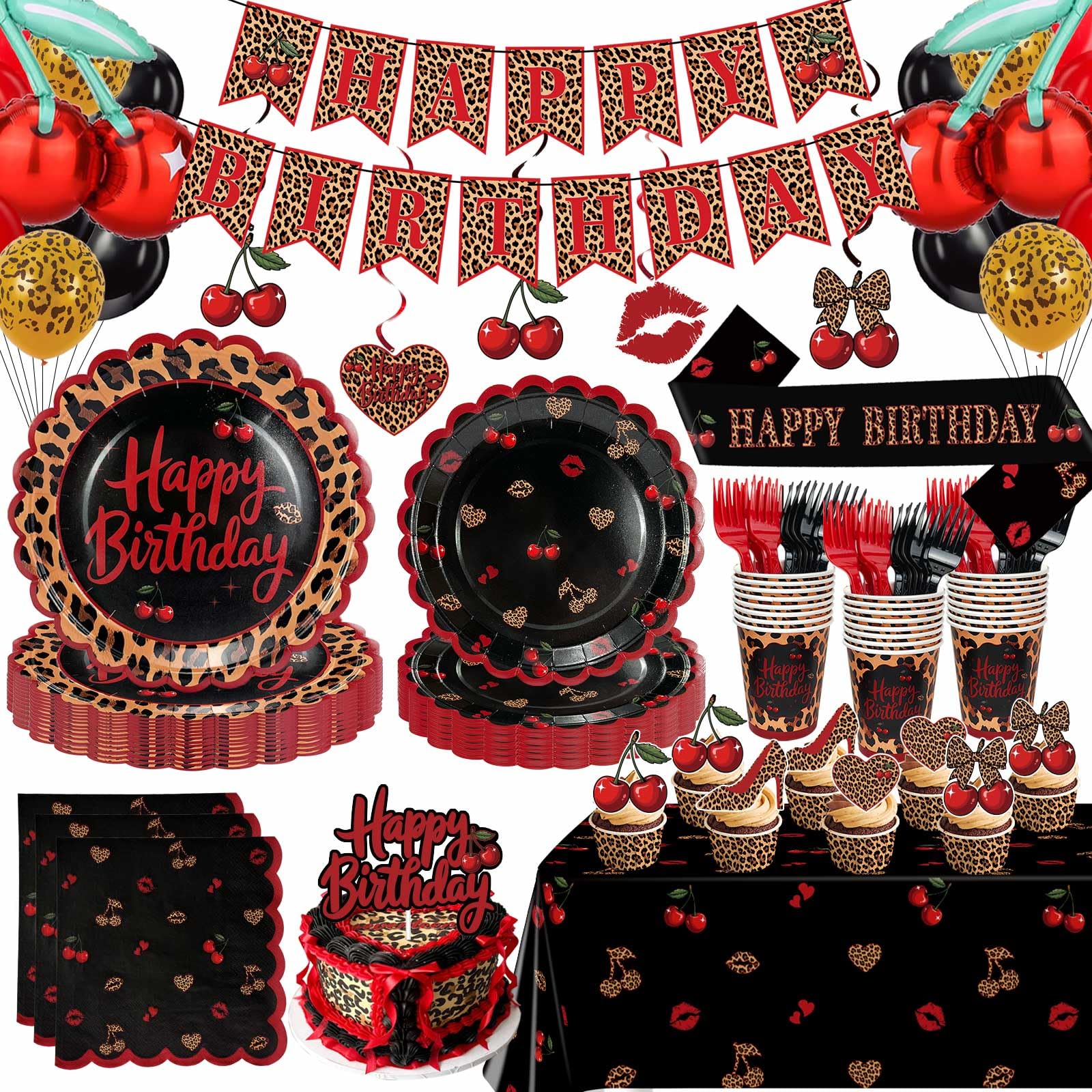 OWWOPATS cheetah print plates for bold party settings and effortless cleanup.
