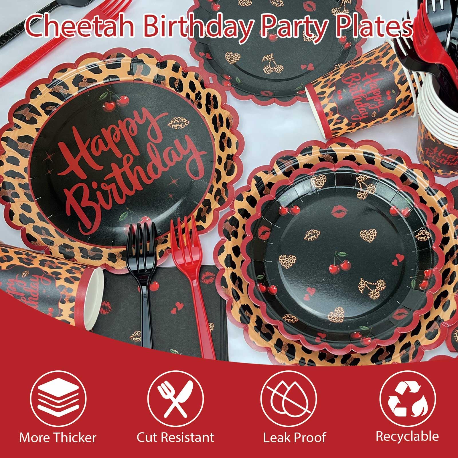 OWWOPATS red leopard balloons brighten the party with festive energy.