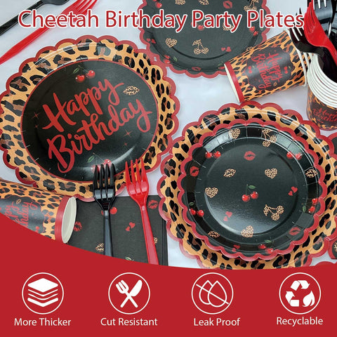 OWWOPATS red leopard balloons brighten the party with festive energy.