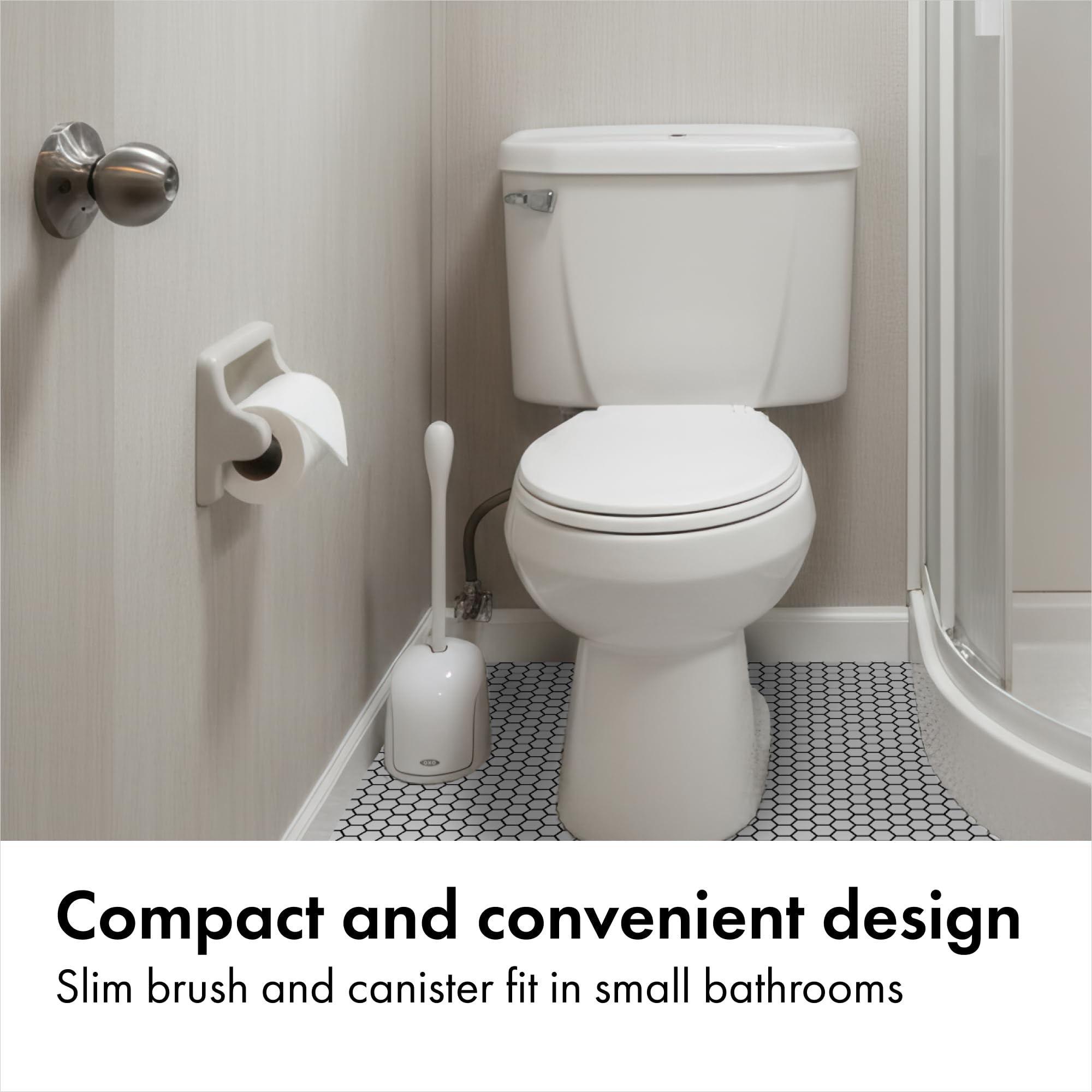 OXO canister design enables discreet storage in tight spaces