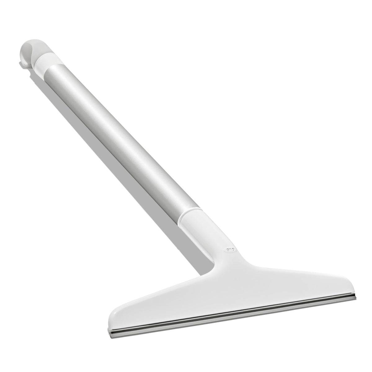 OXO Good Grips Aluminum Extendable Squeegee extended handle reaching high corners