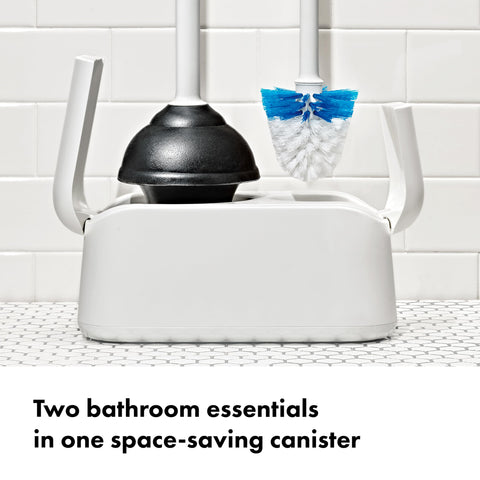 OXO Good Grips canister doors open for easy access during cleaning.