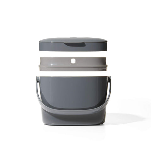 OXO Good Grips compact 1.75-gallon size fits busy kitchens on countertops.