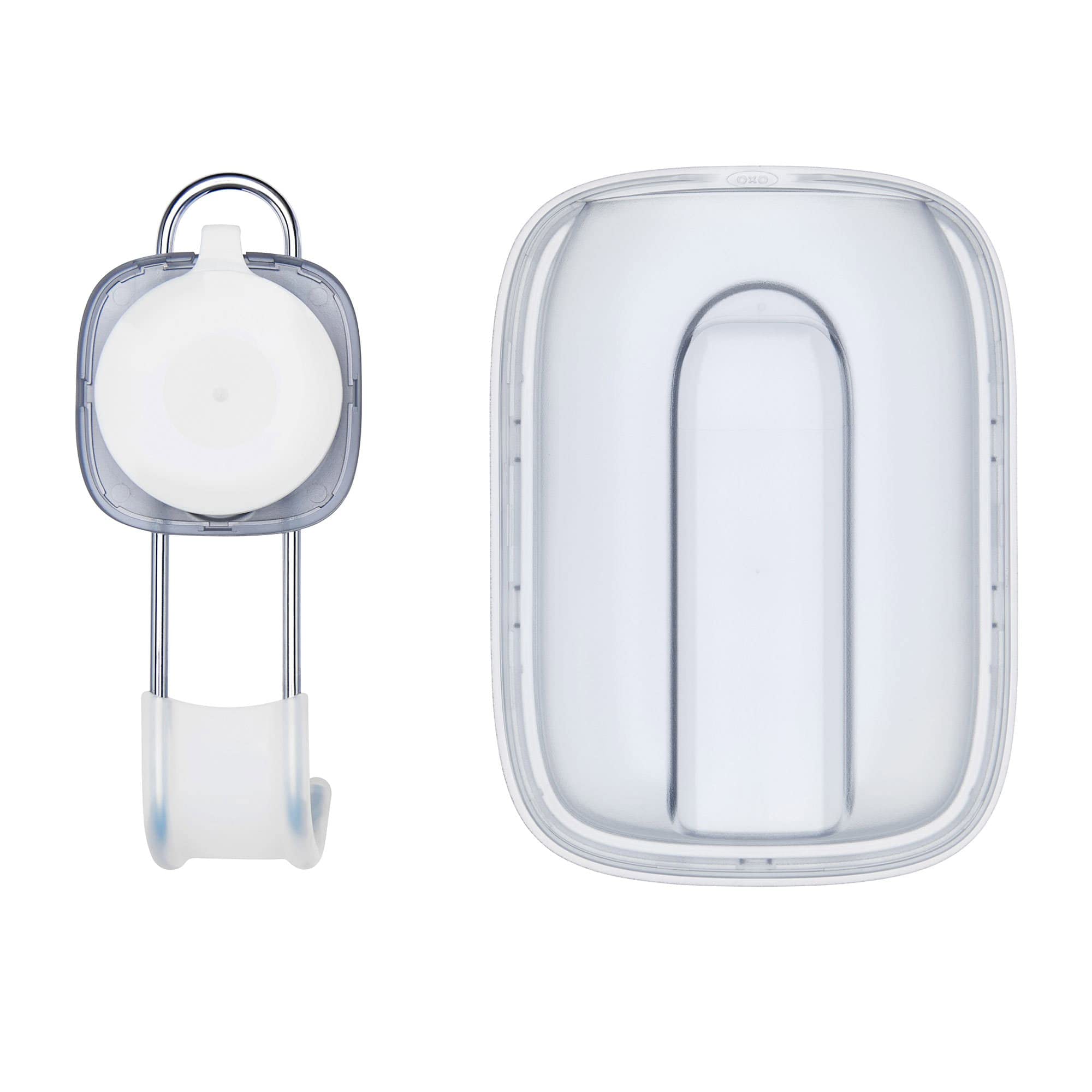 OXO Good Grips fogless reservoir keeps the mirror clear by warming water before showering.