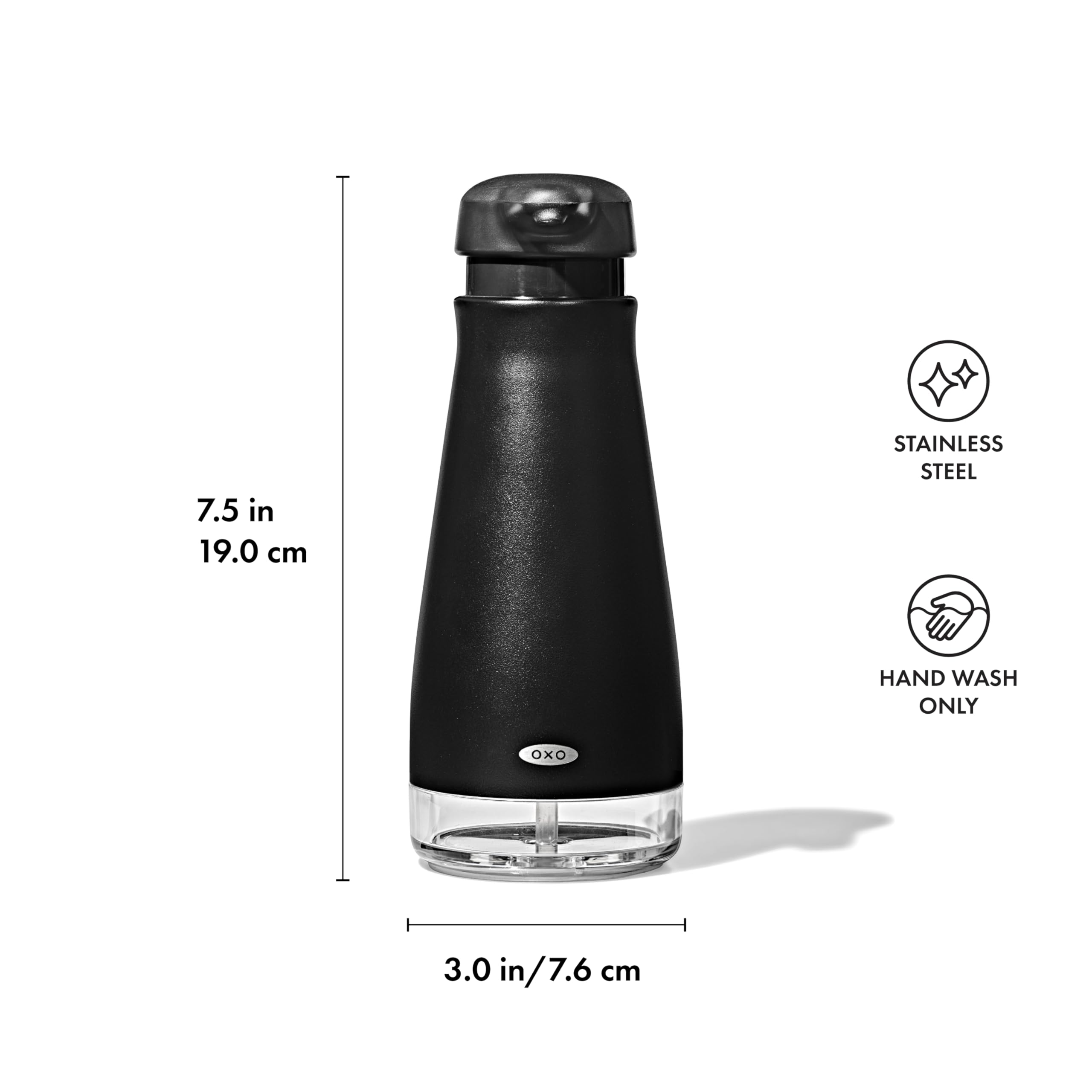 OXO Good Grips 12 oz capacity suitable for liquid soap or lotion