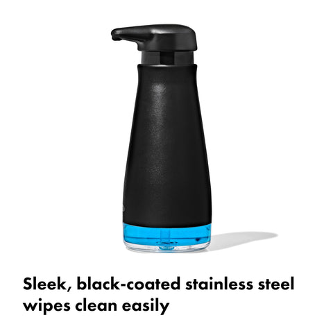 OXO Good Grips black spout angled for precise soap application