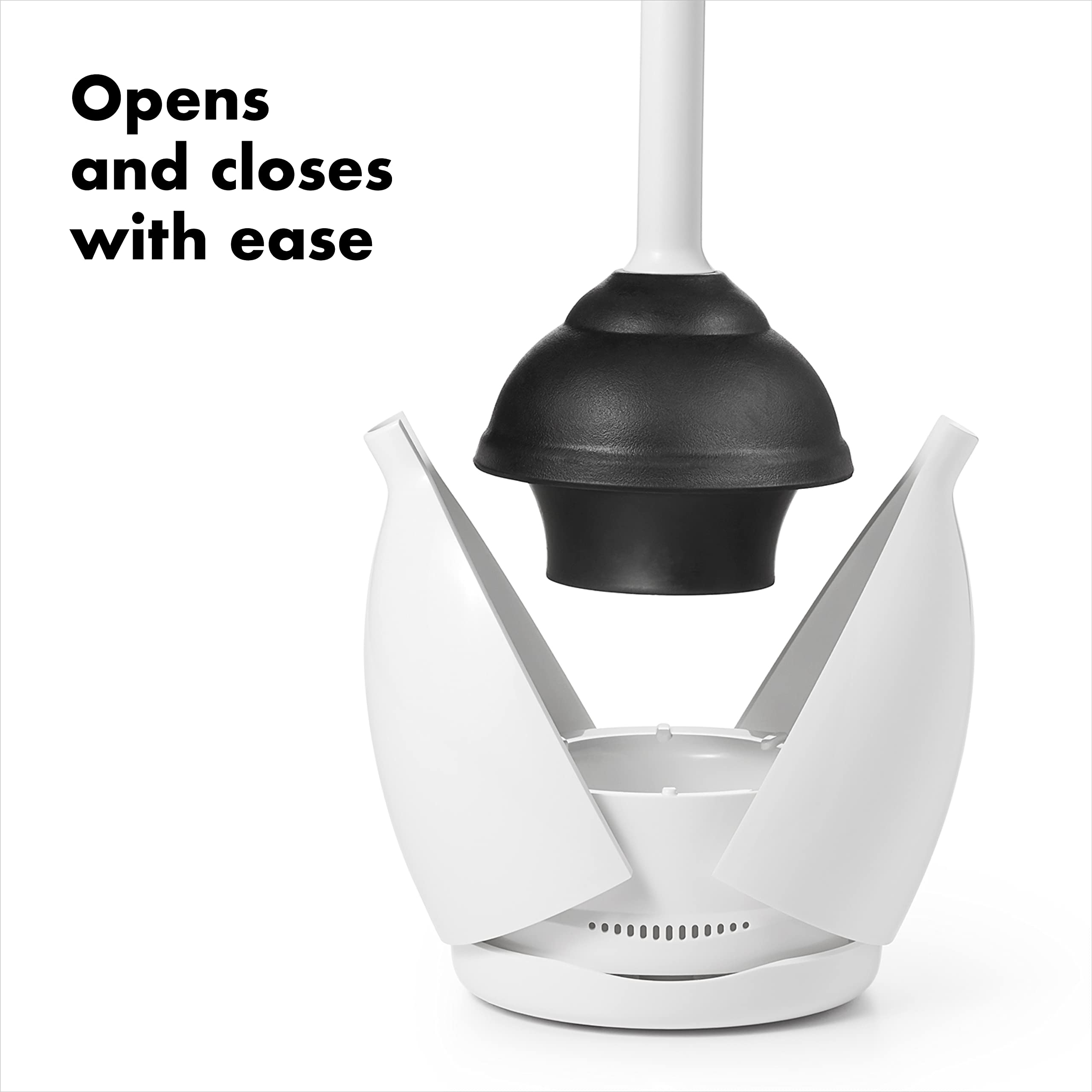 OXO Good Grips flat-top handle provides a secure, comfortable grip during plunging.