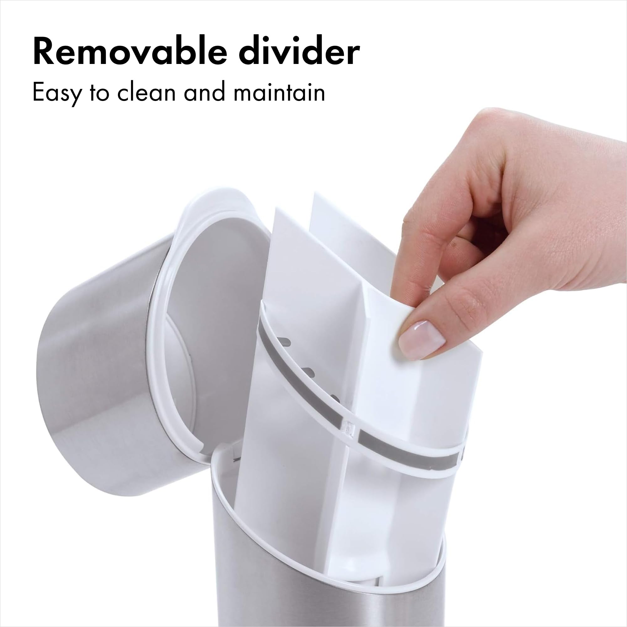 OXO Good Grips toothbrush organizer divider inside keeps heads separated