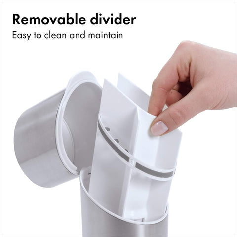 OXO Good Grips toothbrush organizer divider inside keeps heads separated