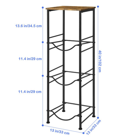 OYEAL 3-tier organizer side view demonstrates compact stacking