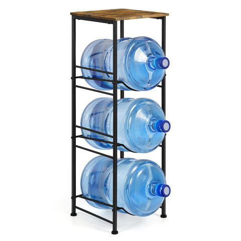 OYEAL 5-gallon bottle holder front view for organized kitchen storage