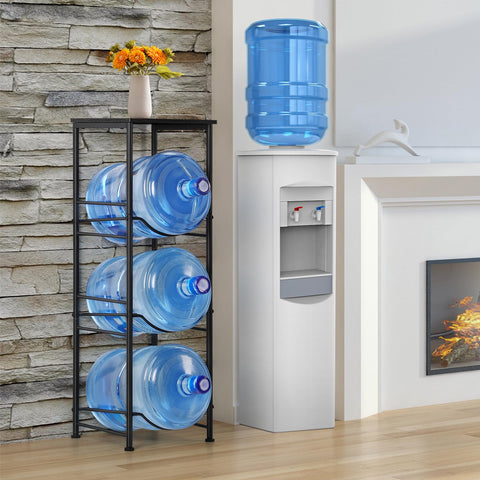 OYEAL space-saving footprint rack fits kitchen, office, and living areas.