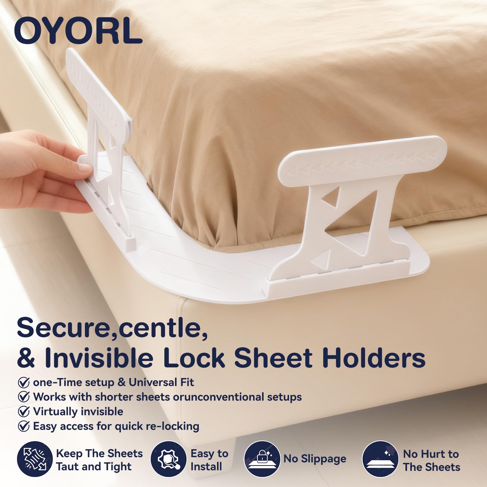 OYORL fabric-safe clips prevent fabric damage and tearing