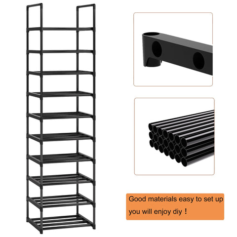 OYREL 10-tier stackable rack showing expanded capacity
