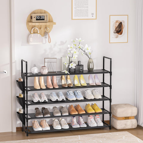 OYREL 5-tier shoe organizer rack durable materials for long-term use