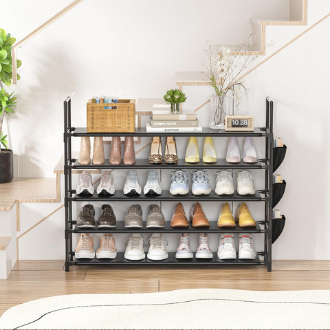 OYREL 5-tier shoe organizer rack stackable design suitable for expanding collections