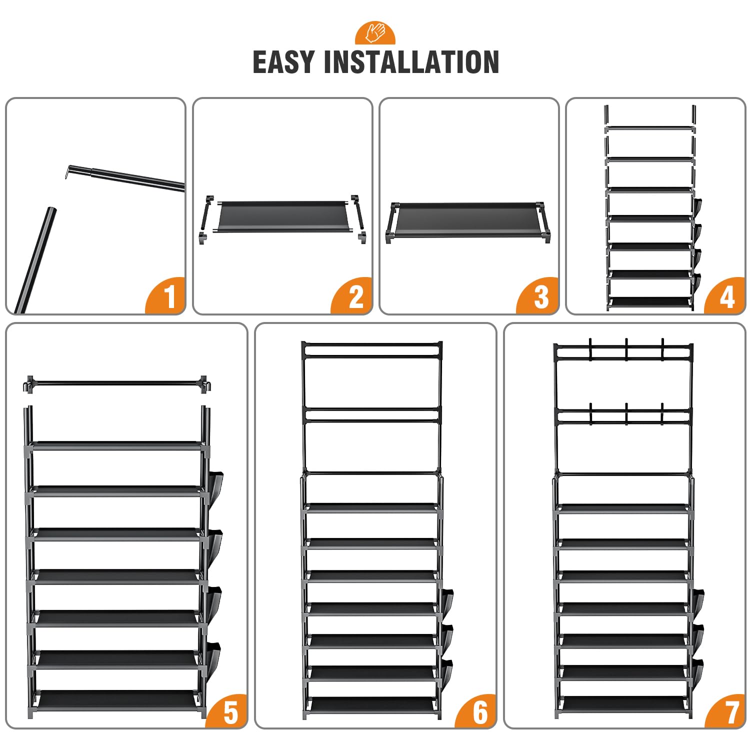 OYREL easy-assembly frame with included tool in use.