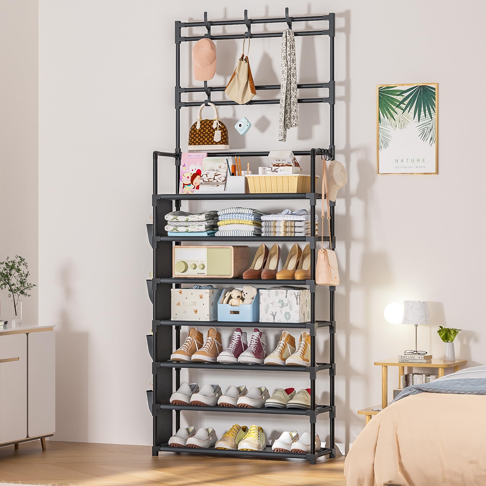 OYREL powder-coated metal frame emphasizes durability and stability.