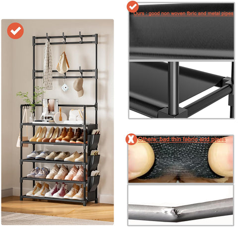 OYREL entryway placement provides easy visibility for shoes and everyday accessories