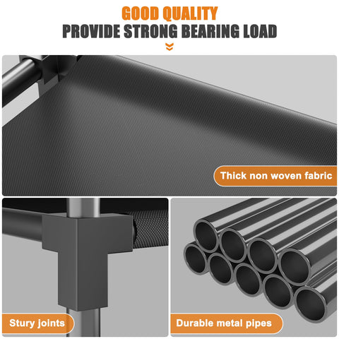 OYREL vertical-space shoe rack demonstrates maximize storage efficiency.