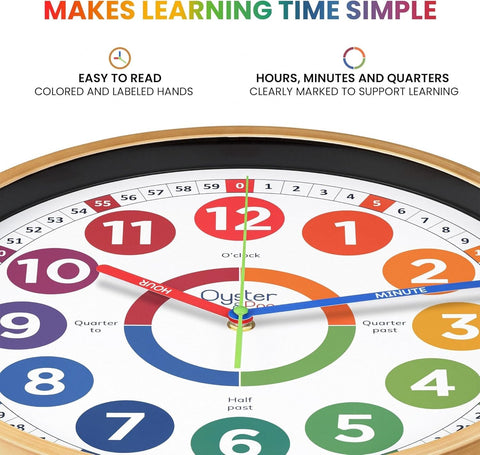 Oyster&Pop silent quartz movement reduces classroom noise