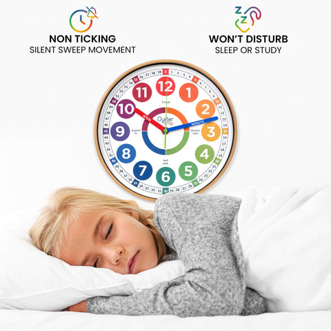 Oyster&Pop Kids Clock free eBook included for learning ideas.