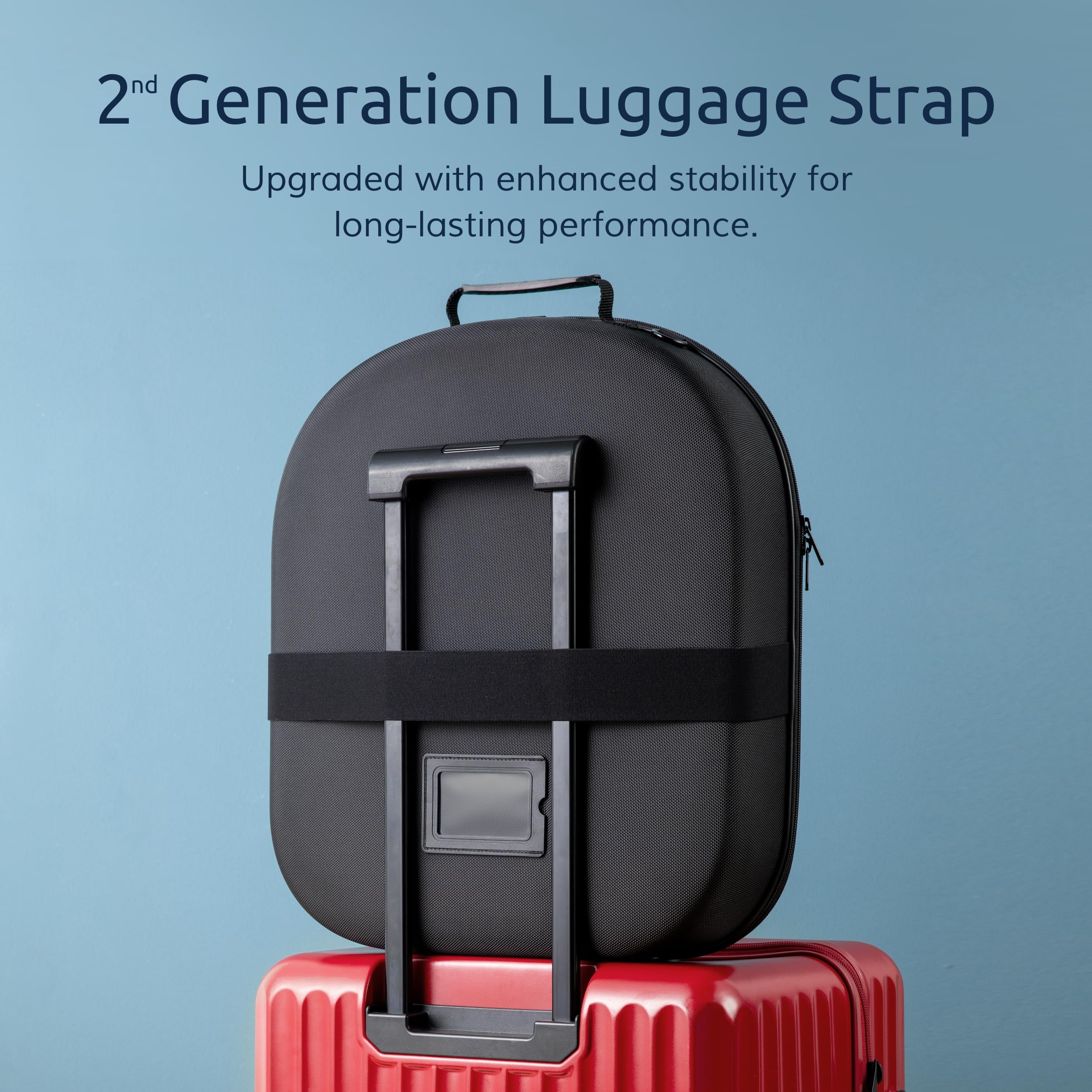 Ozueccr Cowboy Hat Travel Case carrying handle for one‑handed transport.