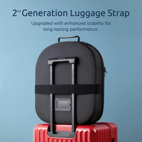 Ozueccr Cowboy Hat Travel Case carrying handle for one‑handed transport.