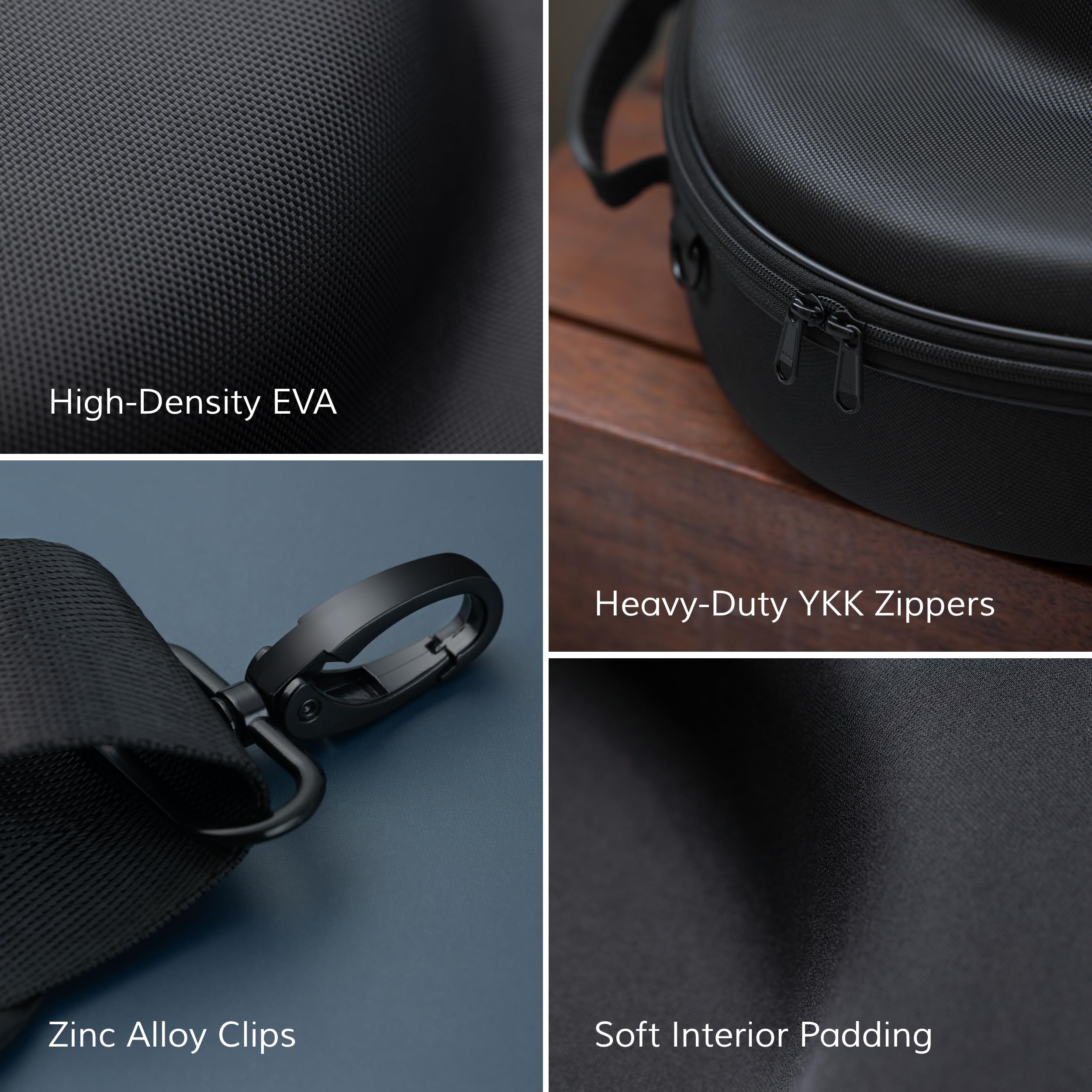 Ozueccr Cowboy Hat Travel Case open view shows rugged materials.