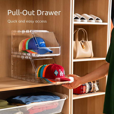 Ozueccr anti-slip feet keep the organizer stable on shelves