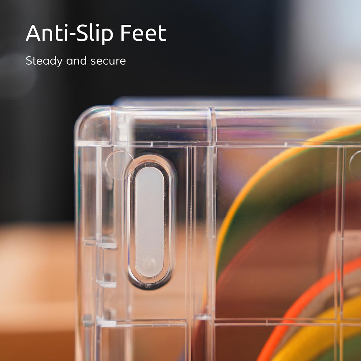 Tool-free assembly in minutes with rounded corners for safety