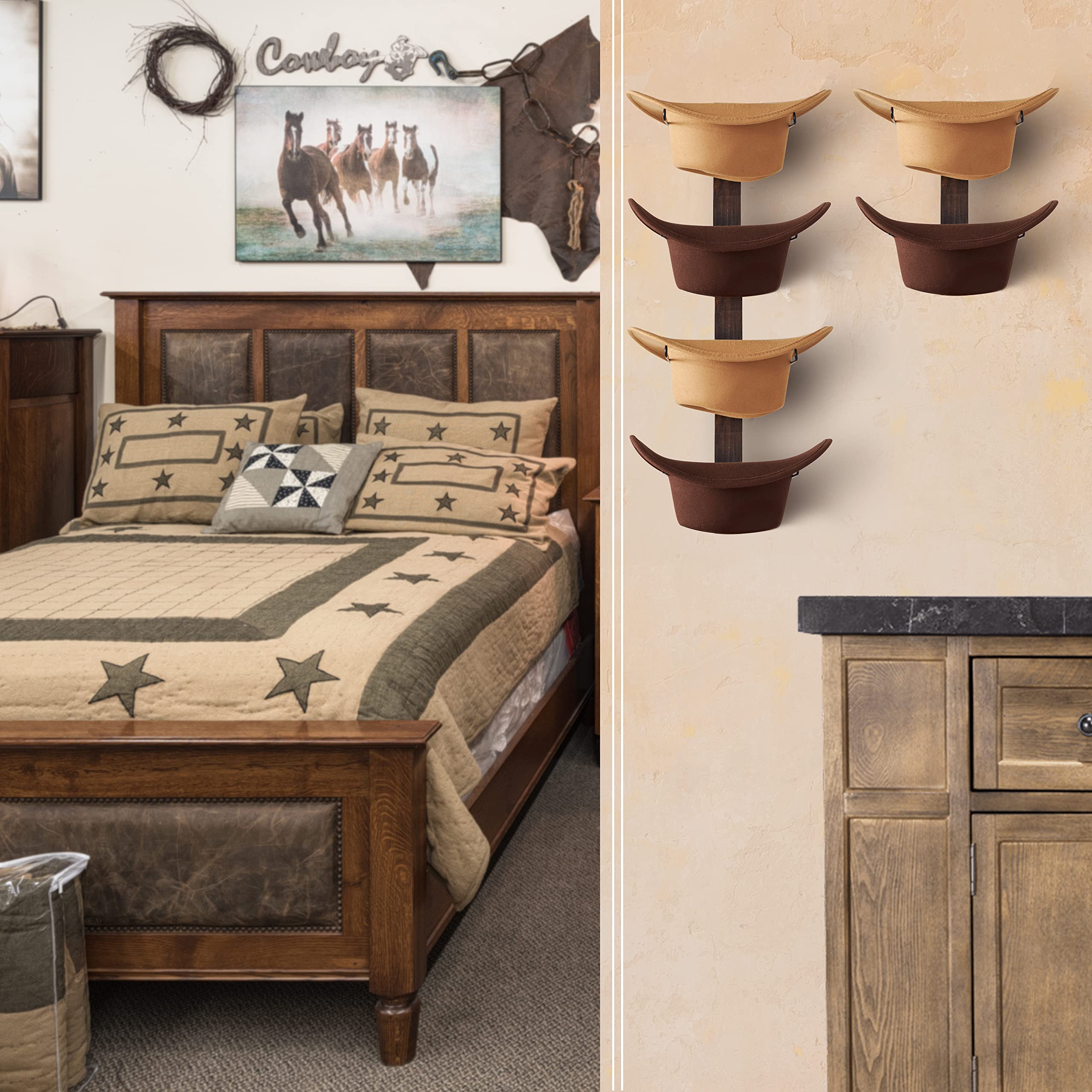 P-ALADIN gift-ready cowboy hat rack ideal for gifts