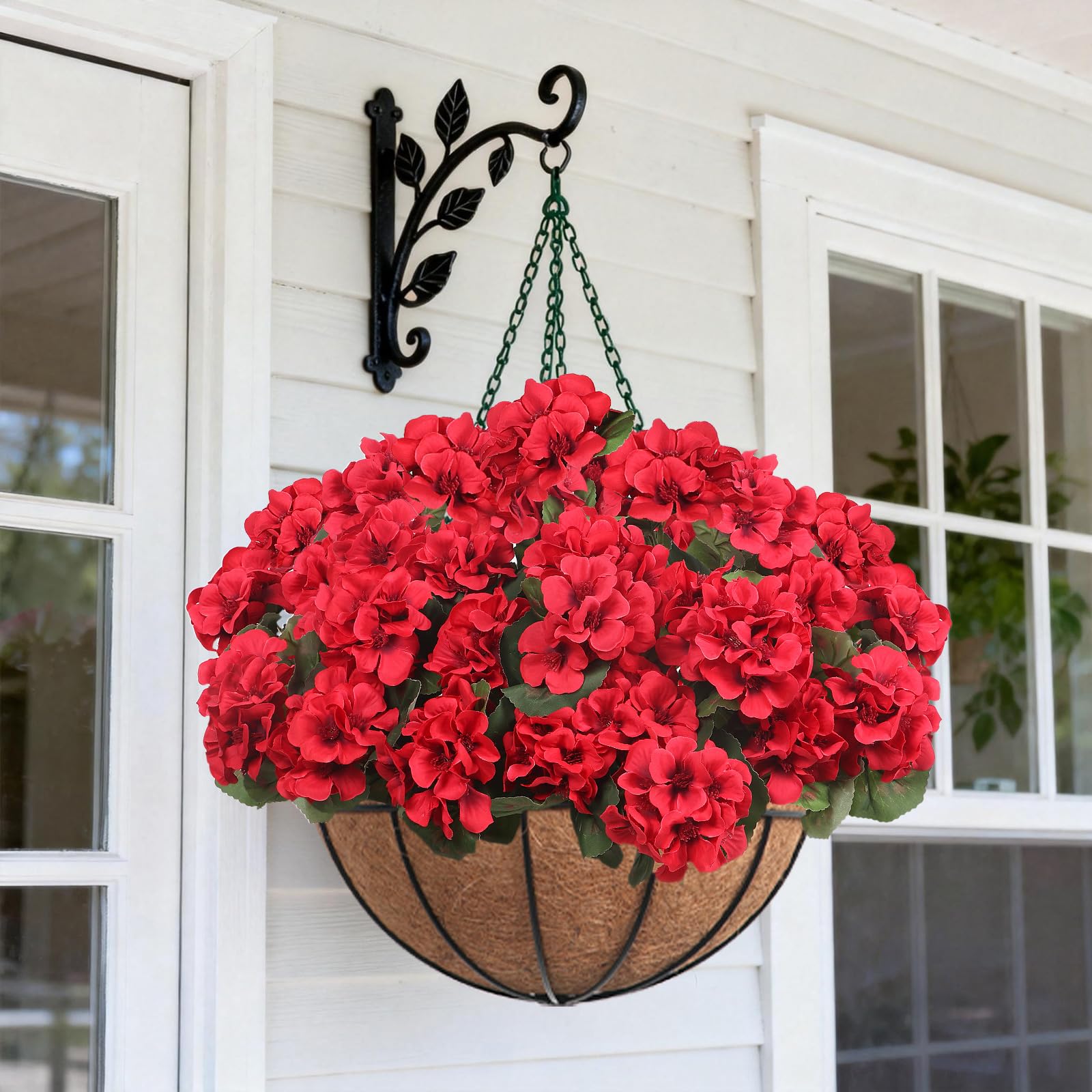 PABREY UV-resistant geraniums for outdoor decor resist sun fading.