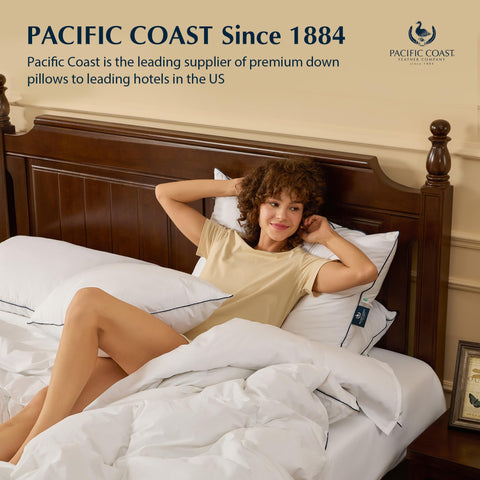 Pacific Coast bed pillow hotel-quality at home for luxury sleep