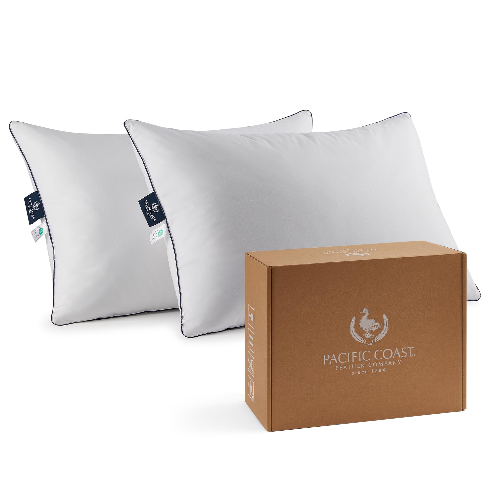 Pacific Coast bed pillow outer-shell cotton for breathable comfort